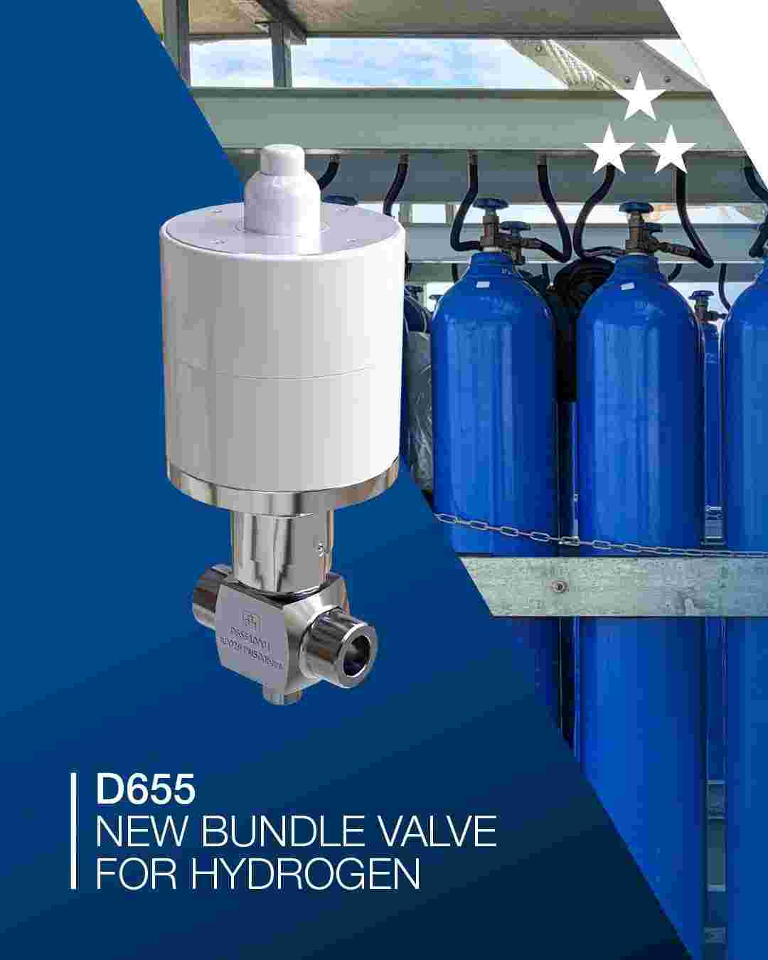 A New Pneumatic High-Pressure Hydrogen Valve - Meet the D655 A New Pneumatic High-Pressure Hydrogen Valve - Meet the D655